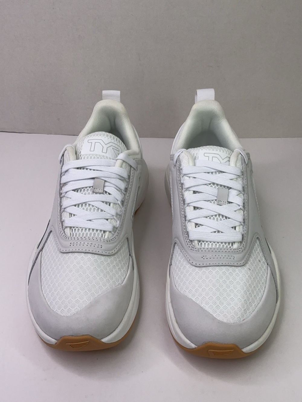 TYR CXT-Flow training shoes in the white and gum colorway